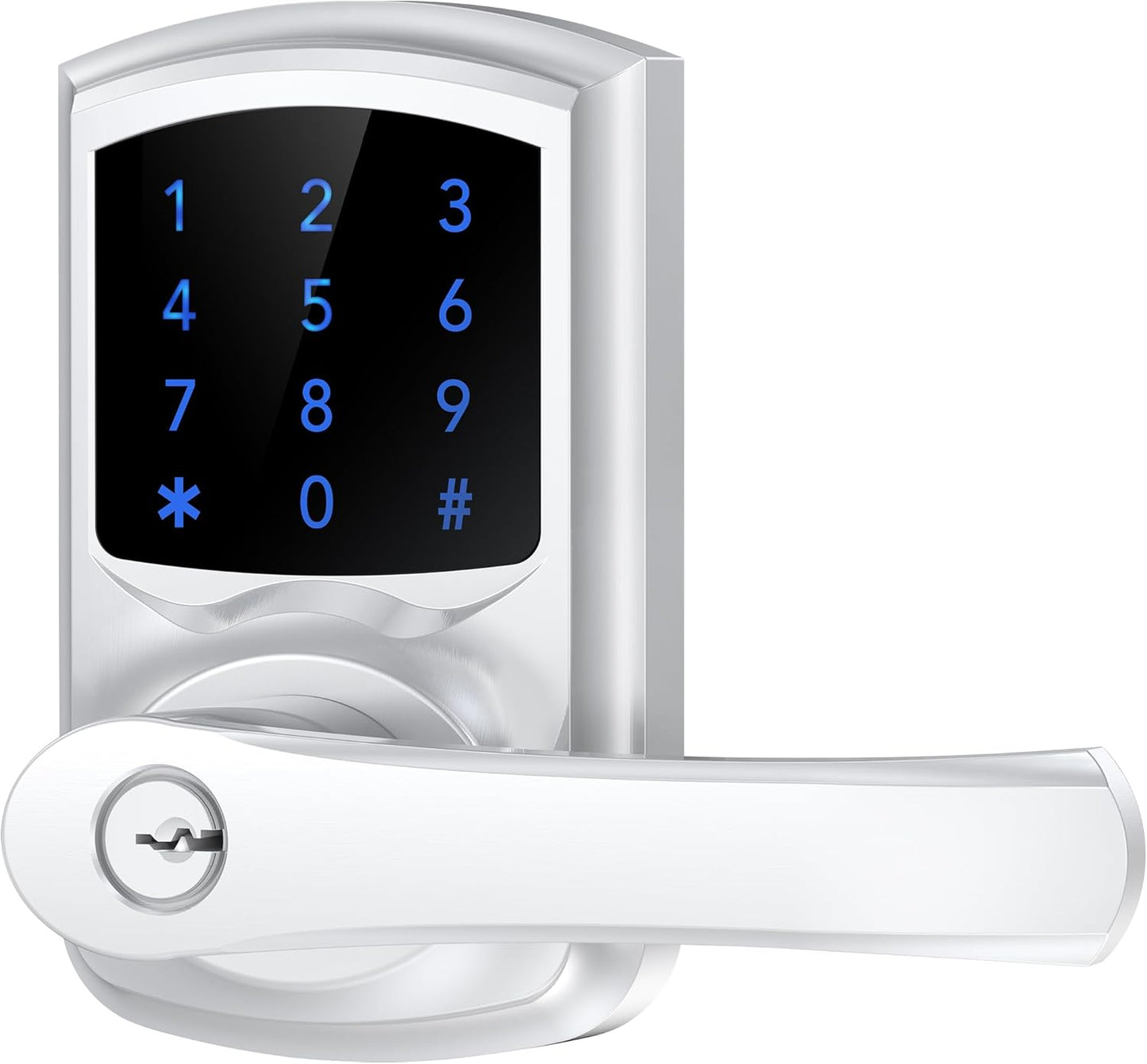Keyless Entry Door Lock with Touchscreen and Anti-Peep Security