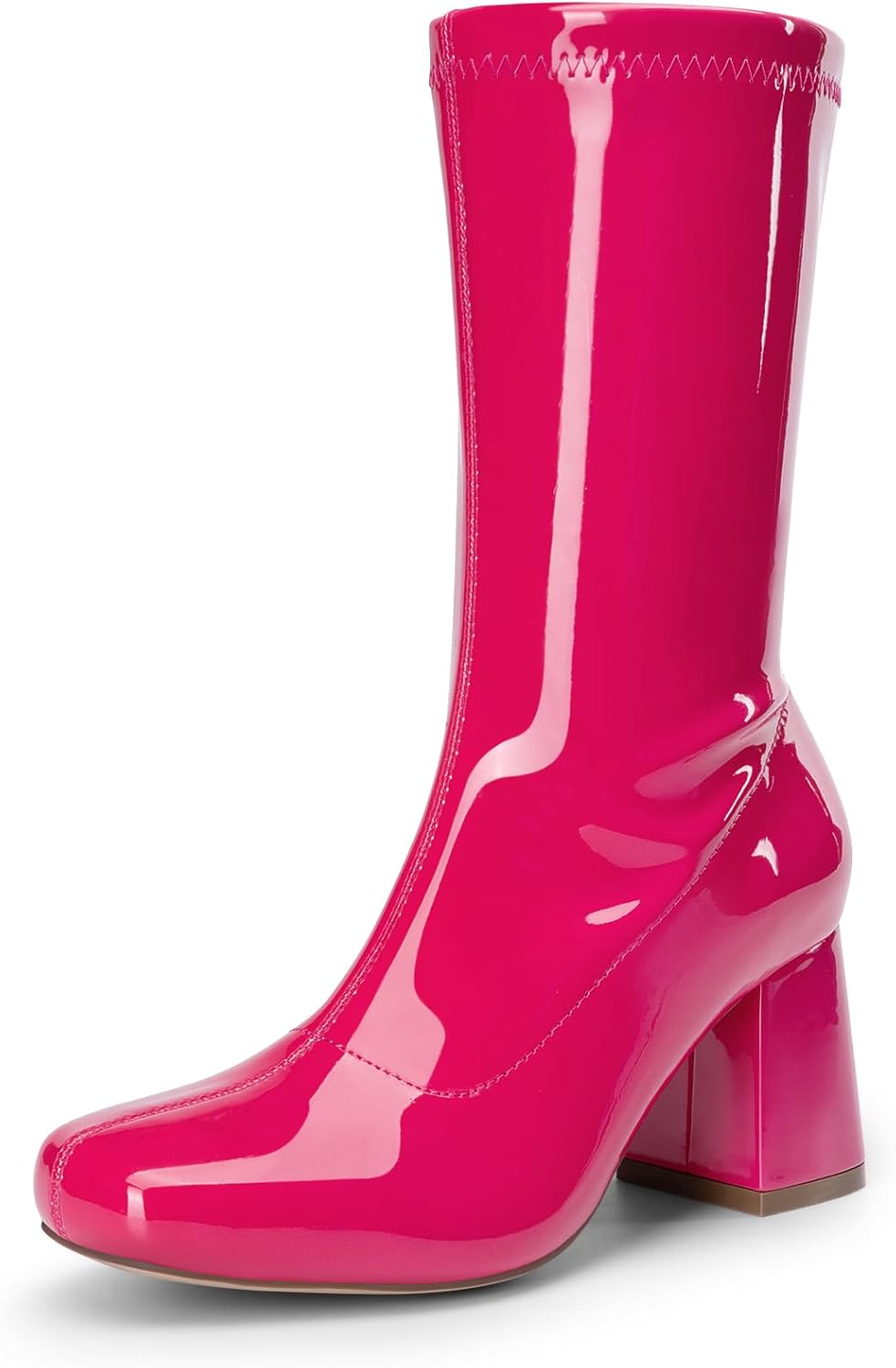 DREAM PAIRS Women's Mid Calf Gogo Boots for Stylish Comfort