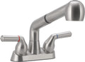 Utility Sink Faucet with Pull Out Sprayer - Brushed Nickel Laundry