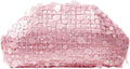 Woven Evening Bag for Women Dumpling Clutch - Faux PU Ruched