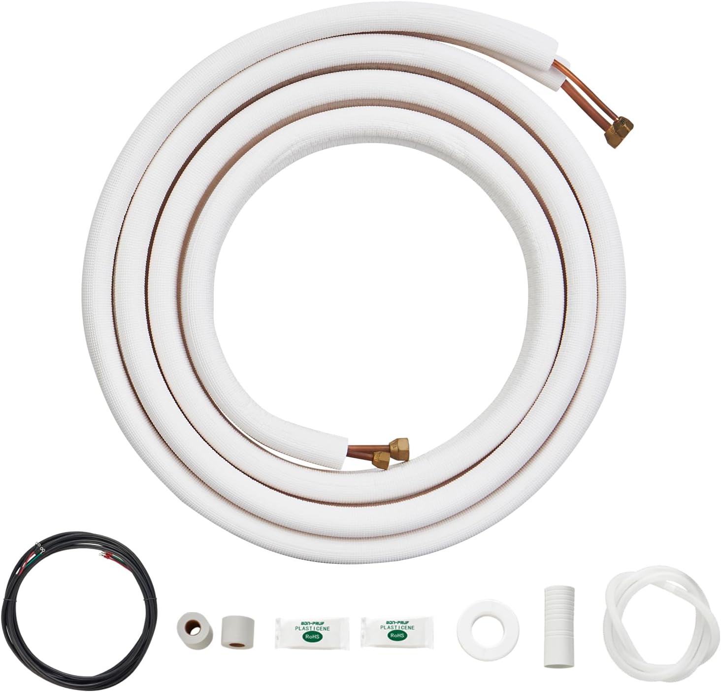 VEVOR 16FT Mini Split Line Set with Triple-Layer Insulation