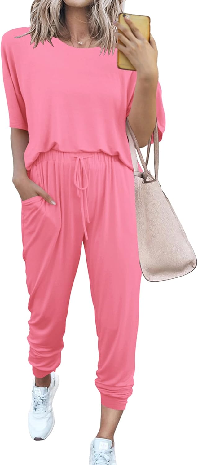 PRETTYGARDEN Women's Two Piece Sets for Summer Travel and Lounge