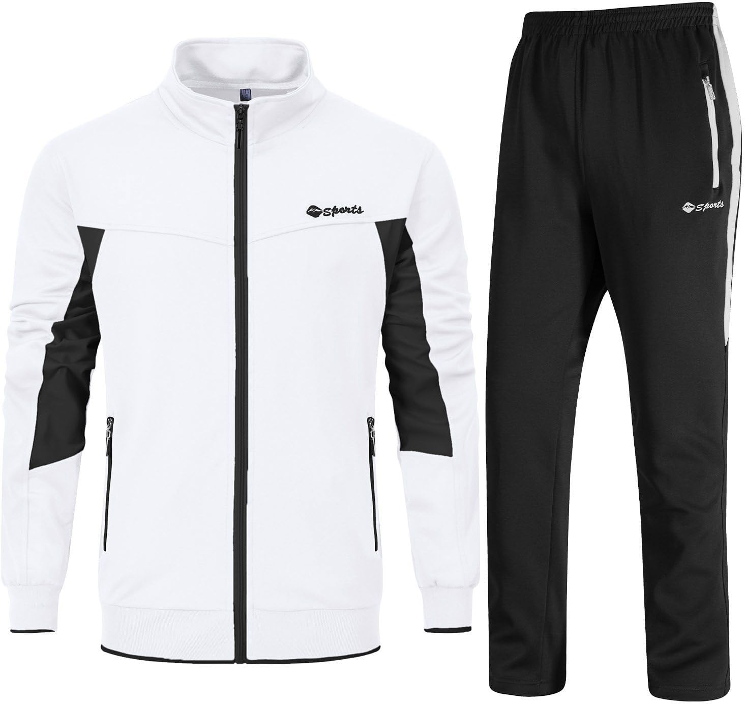 Rdruko Men's Tracksuit Sweatsuits for Gym and Outdoor Activities