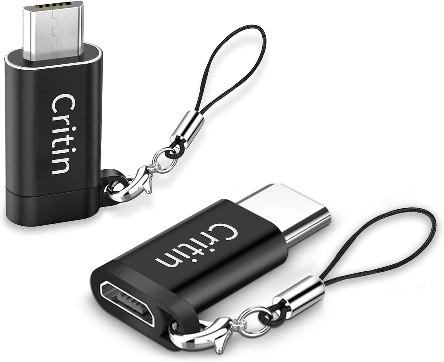 Fast Charging USB-C to Micro USB Adapter Duo