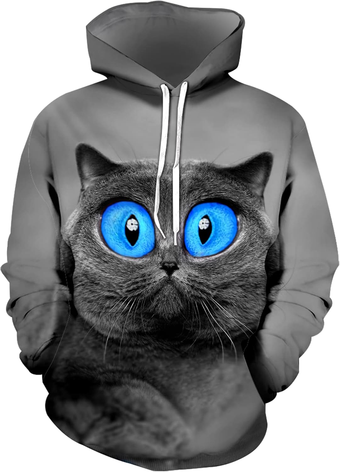 Stylish Galaxy Print Hoodie with Big Pockets