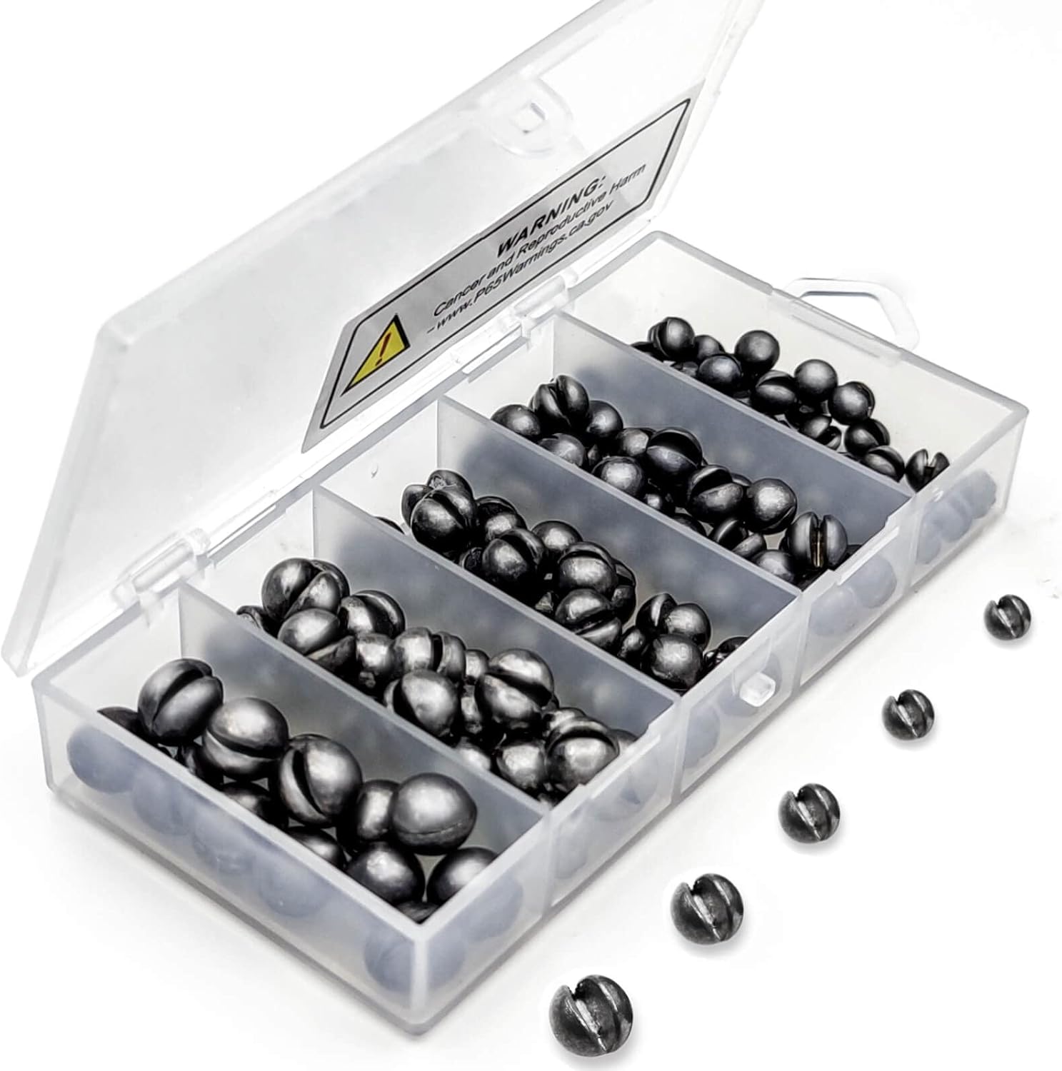 Premium SANWEAL Fishing Sinkers - Removable & Round - 5/6 Sizes