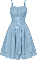 Scarlet Darkness Renaissance Dress for Women - Chiffon Spaghetti Strap