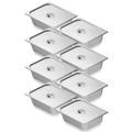 VEVOR 8 Pack 1/2 Size Hotel Pans with Lids - Durable Catering Set