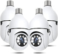 Light Bulb Security Cameras Wireless Outdoor 2K 360 PTZ - Color Night