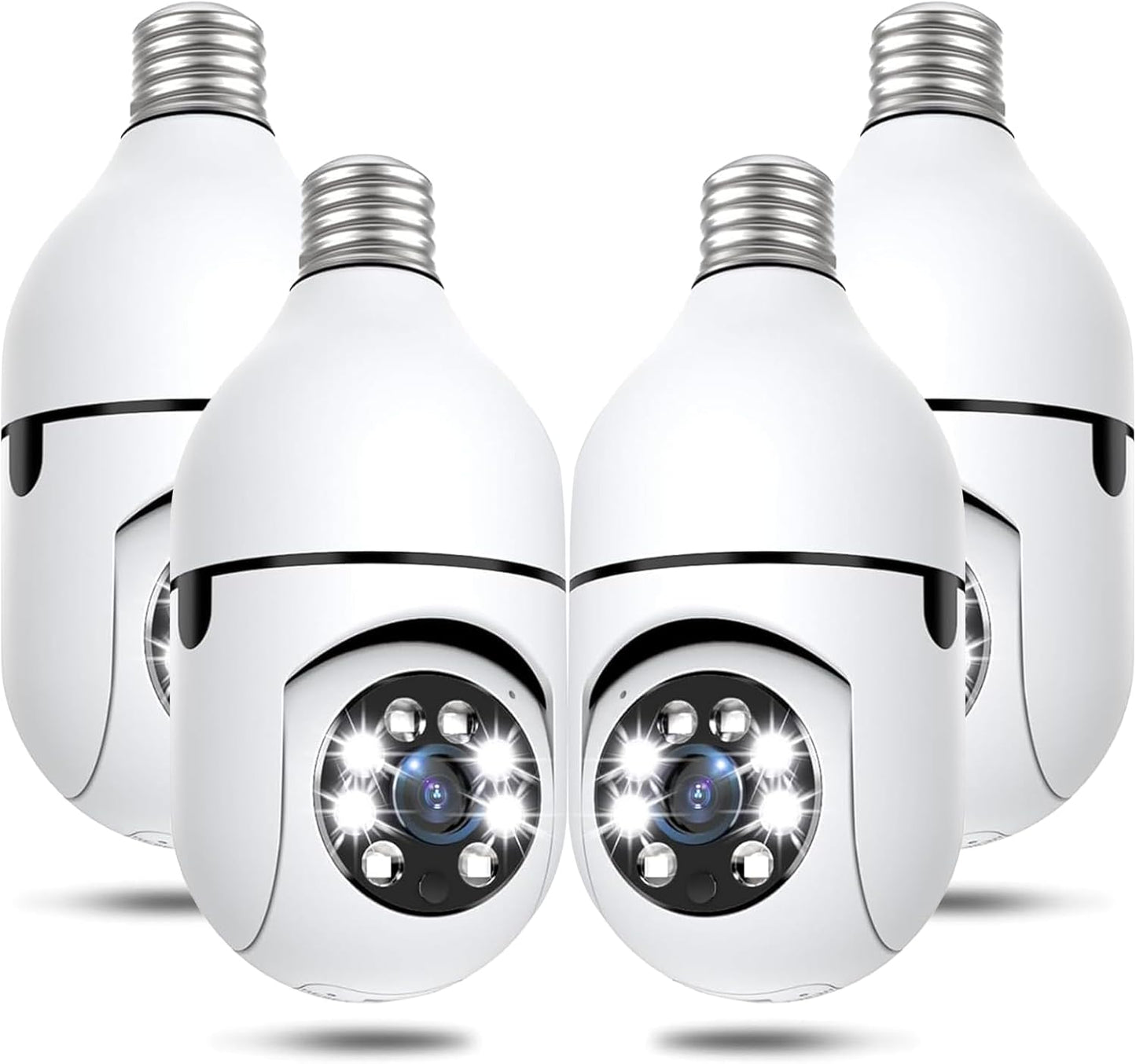 Light Bulb Security Cameras Wireless Outdoor with 2K Clarity