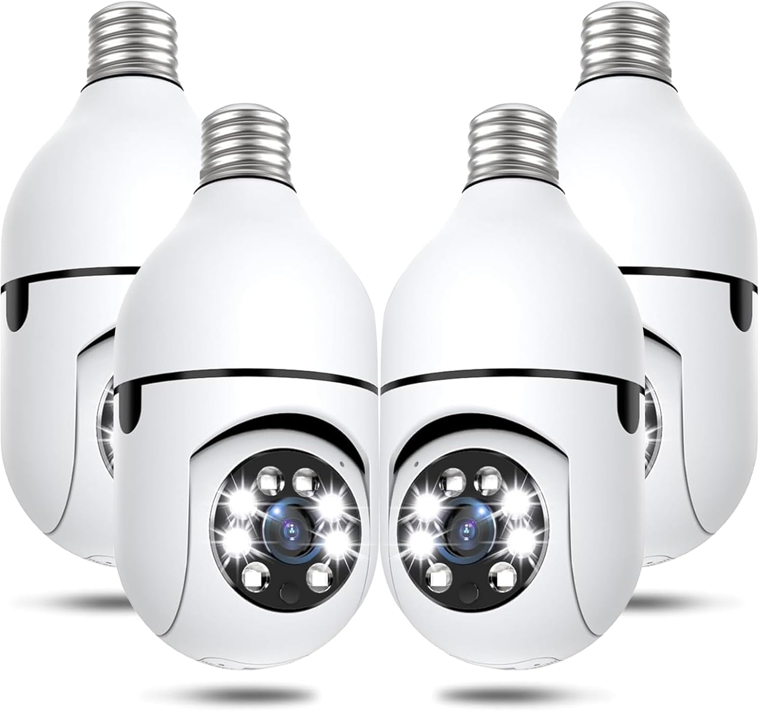 Light Bulb Security Cameras Wireless Outdoor with 2K Clarity