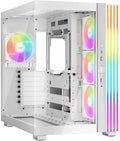Light Base 600 LX White PC Case with ARGB and PWM Fans