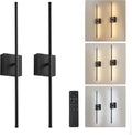 Removable Battery Wall Sconces with Remote Control - Easy USB Charging