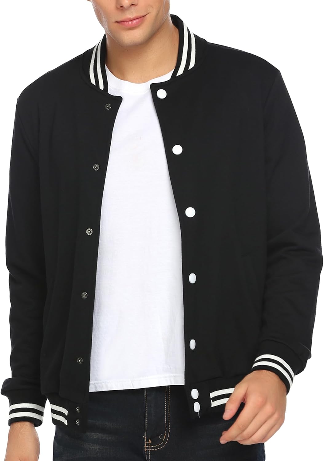 COOFANDY Men's Fashion Varsity Jacket for Stylish Comfort