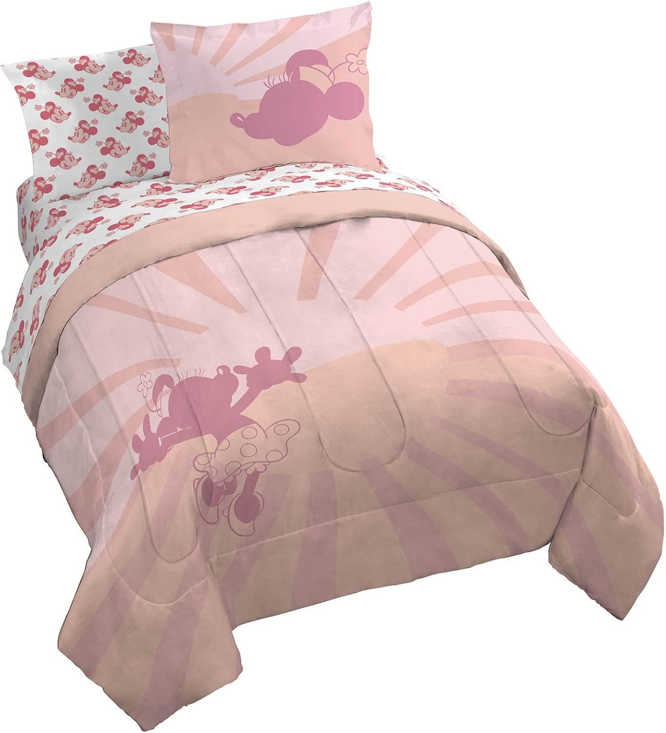 Disney Minnie Mouse Queen Size Comforter Set - 7 Piece Bedding