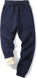 Men's Winter Warm Fleece Pants Sherpa Lined Jogger Sweatpants - Cozy