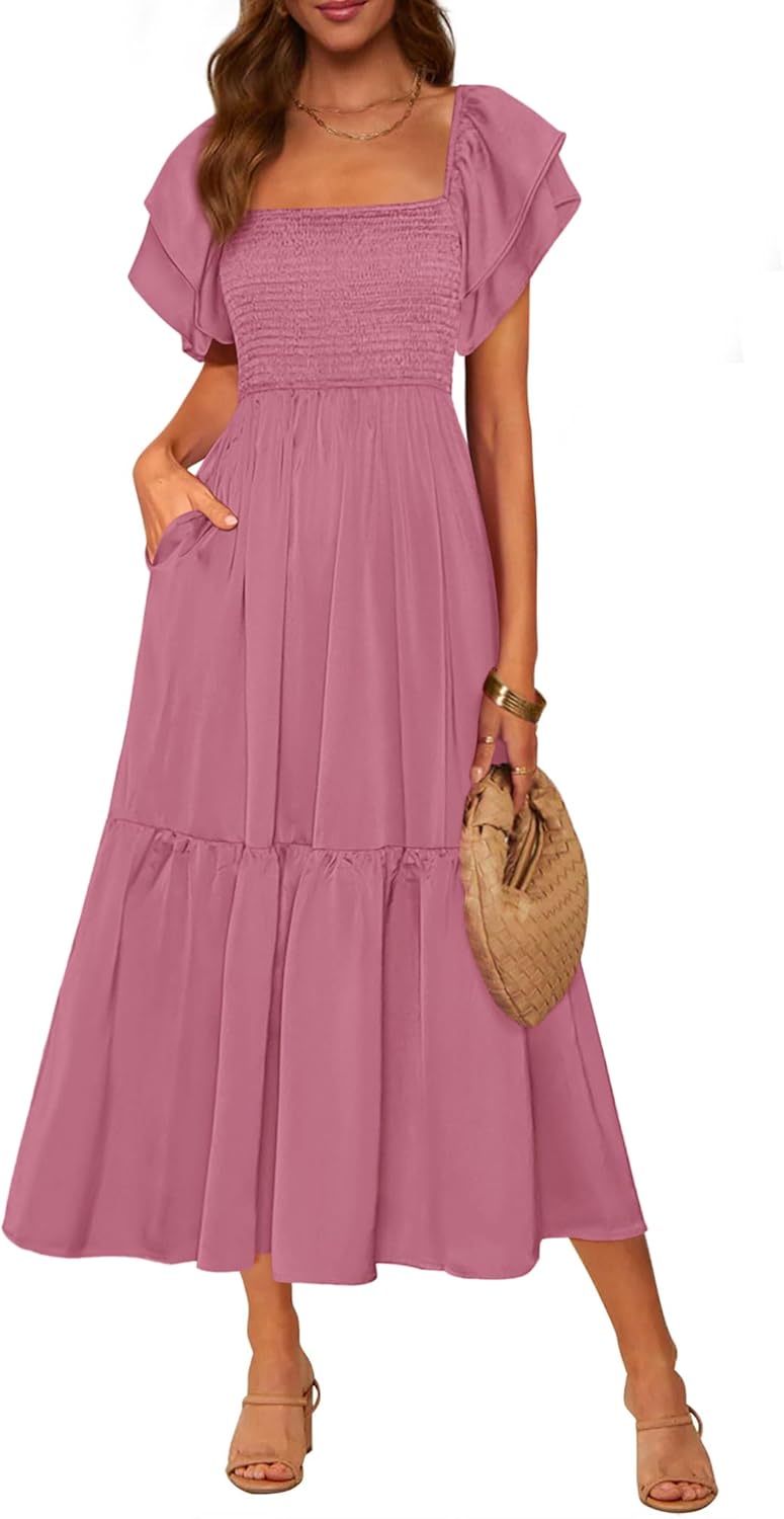 MASCOMODA Womens Summer Casual Midi Dress for Every Occasion