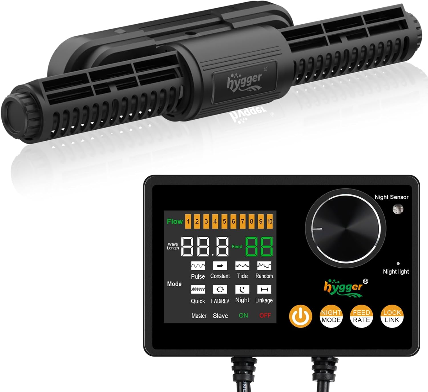 hygger Intelligent Wave Maker for Aquarium with 6 Adjustable Modes