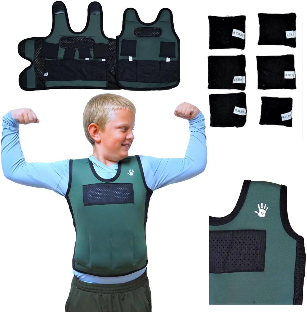 Weighted Vest For Kids - Adjustable Compression Vest Design
