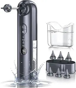 Ear Wax Removal Tool with 4 Pressure Settings for Safe Cleaning