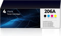 206A Toner Cartridges 4-Pack Compatible for Color LaserJet Pro MFP
