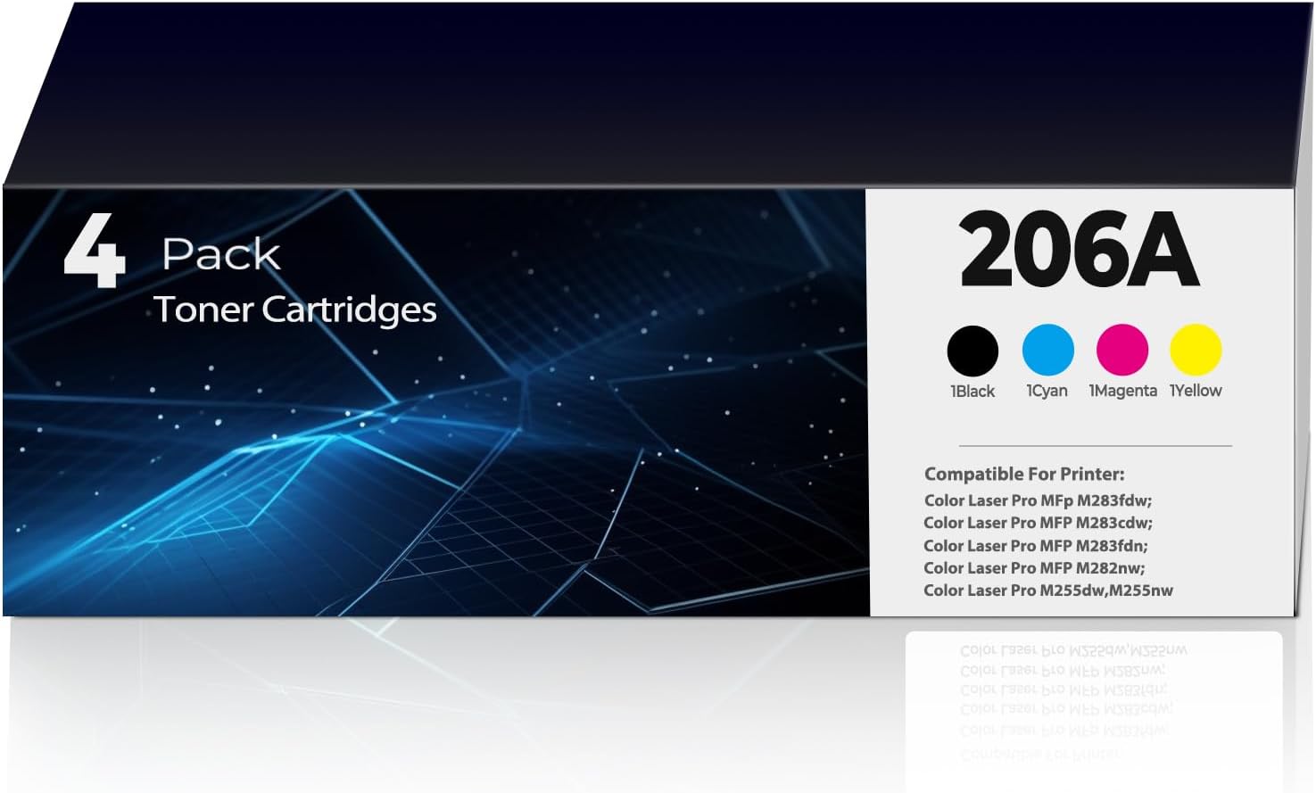 206A Toner Cartridges Set for Color Laser Jet Pro MFP Printers