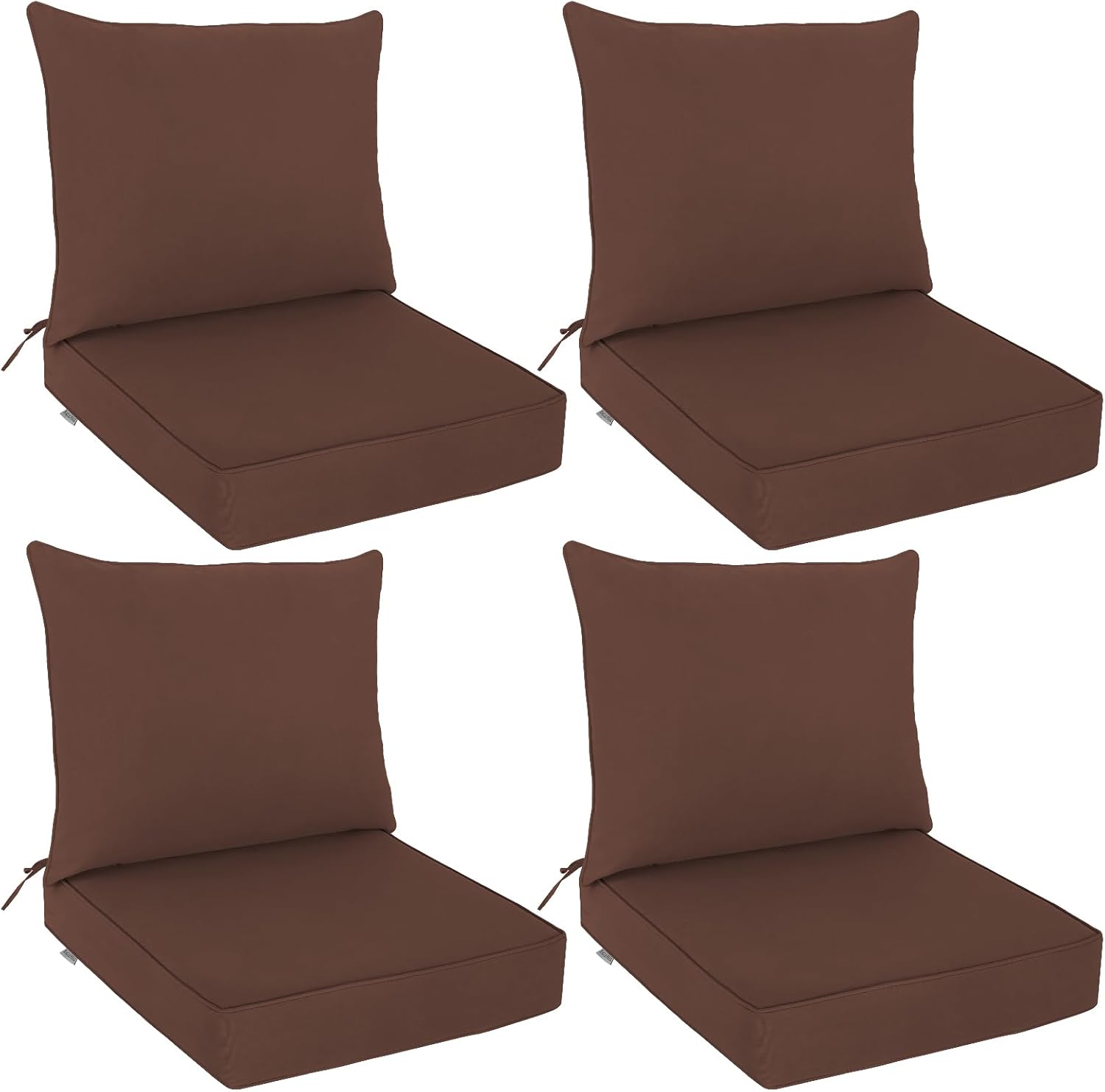 EAGLE PEAK Outdoor Deep Seat Patio Cushion Set for Comfort