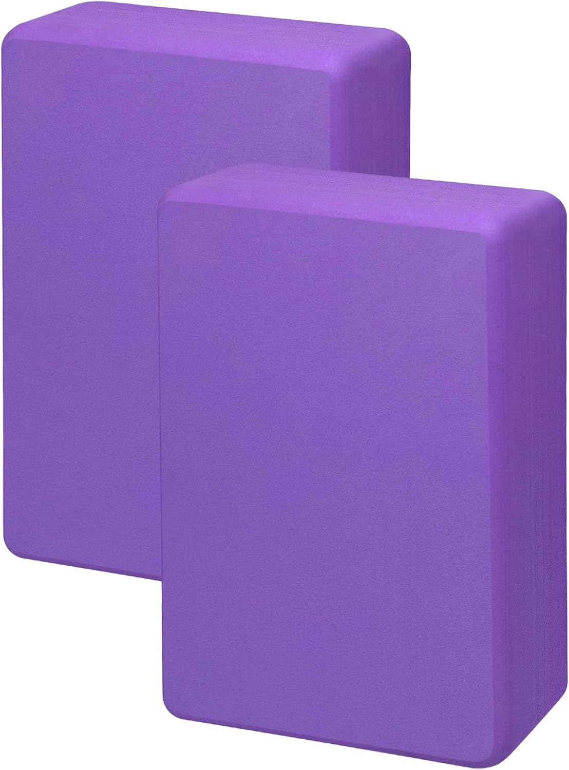Durable Yoga Blocks 2 Pack, Non-slip & Portable, Premium EVA Foam