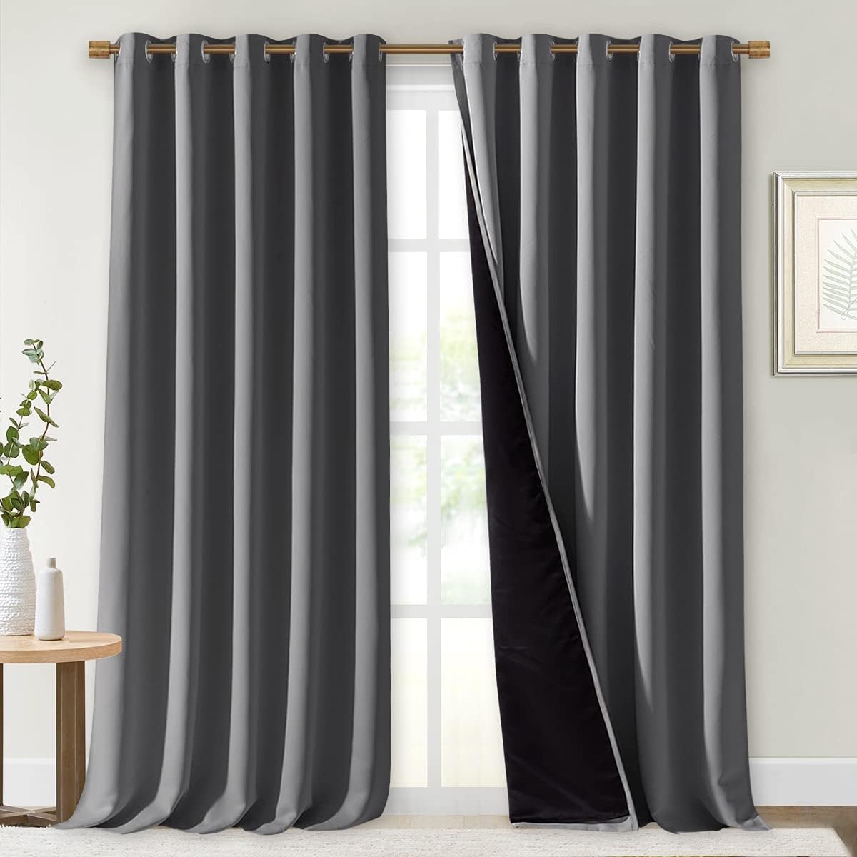 NICETOWN Total Shade Curtains for Full Light Shading Drapes