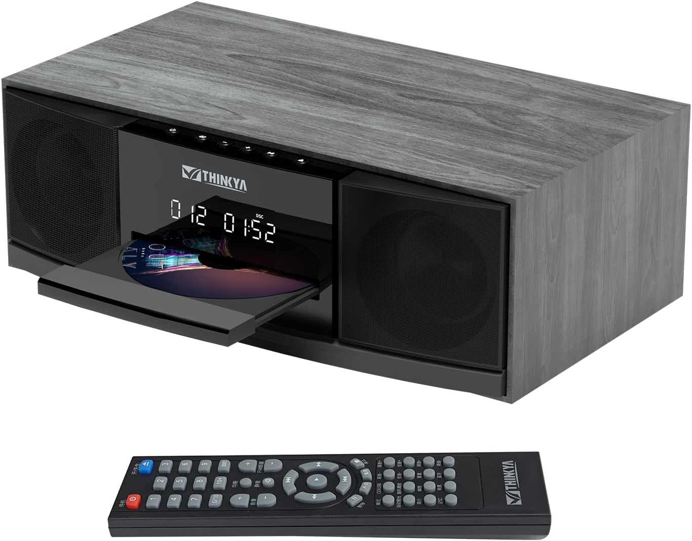Vintage Bluetooth Stereo System with CD Player and FM Radio
