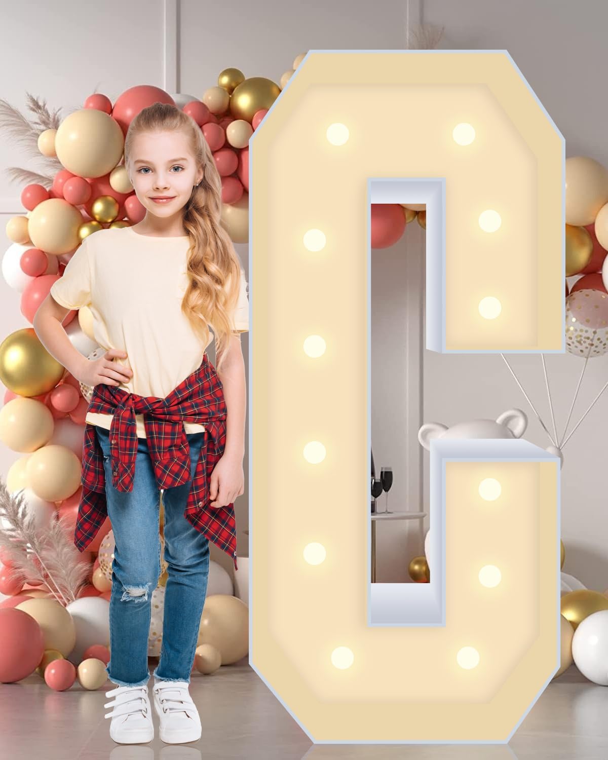 4ft Light Up Marquee Letters C Sign for Every Celebration