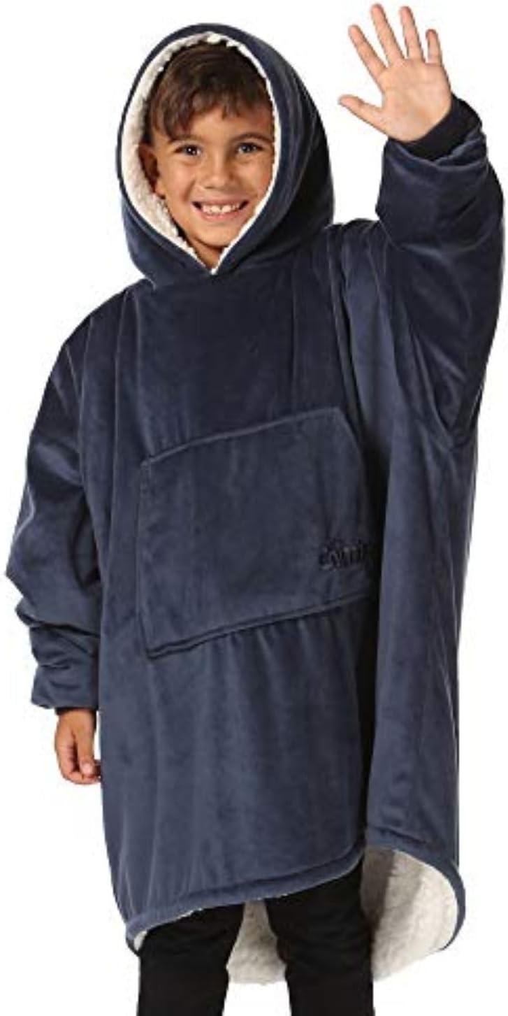 The Comfy Original Jr for Kids - Cozy Wearable Blanket with Hood