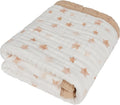 Organic Cotton Muslin Baby Blanket - Luxuriously Soft 10-Layer Quilt