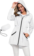 Avoogue Women's Long Raincoat with Hood - Lightweight (Style WXQ5)