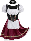 TOONRAIN Oktoberfest Dirndl Dress Women Bavarian Beer Outfit - Cute