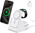 Mag-Safe Charger Wireless Charging Station 5000mAh - White