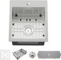 Kitchen And Bar Sink 15x17 in Stainless Steel Single Bowl - Practical