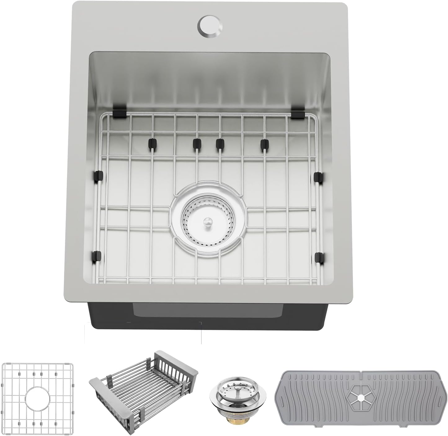 15x17 Inch Stainless Steel Drop In Kitchen Sink Combo Review