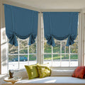 Balloon Shade Blackout Tie Up Curtain Panel - Adjustable Thermal