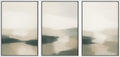 Neutral Landscape Wall Art Print Set - Modern Beige and Green Decor