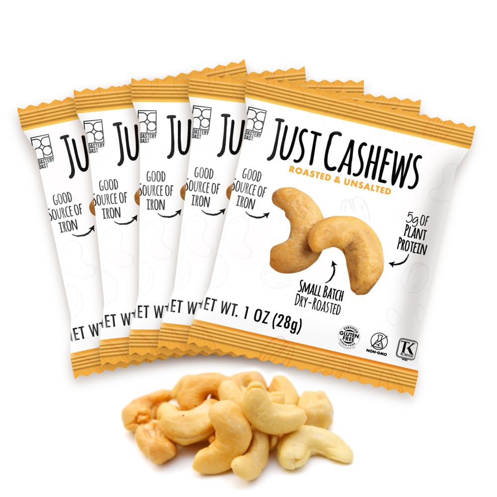 Just Cashews Unsalted by Roastery Coast - Gourmet Snack Packs