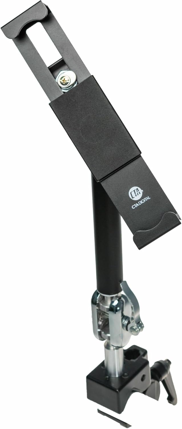 Tablet Pole Clamp for iPad and Galaxy Tab - Heavy-Duty Security