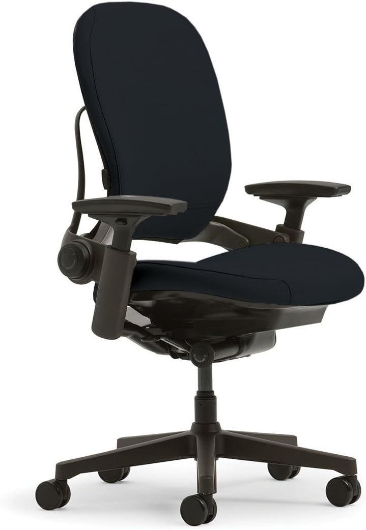Steelcase Leap Chair - 7 Adjustments - Ergo Support - Lumbar - 4D Arms - Black
