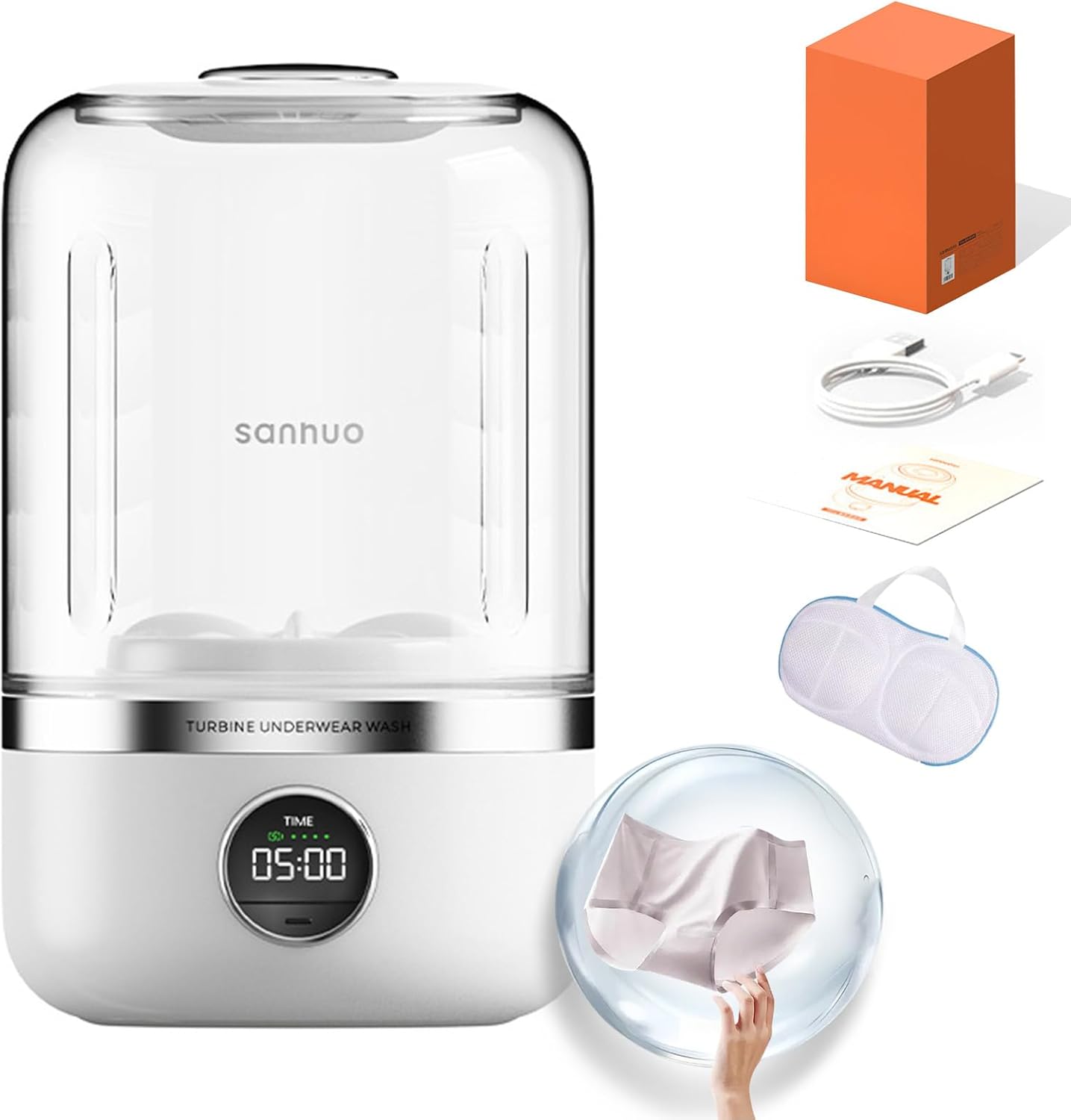 Mini Portable Washer: 20x Usage Per Charge!
