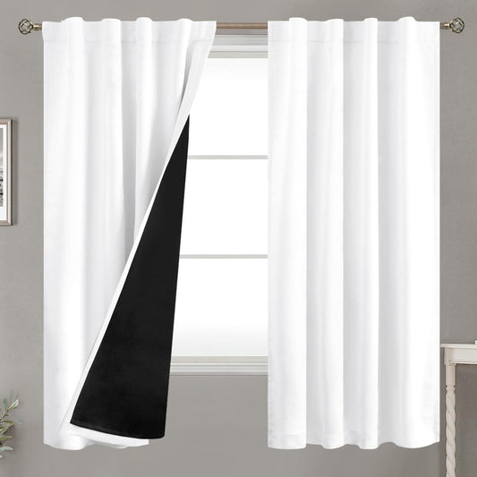BGment Blackout Curtains 63 Inches Long for Total Darkness