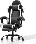 Athena Collection Gaming Chair with Footrest and Lumbar Support