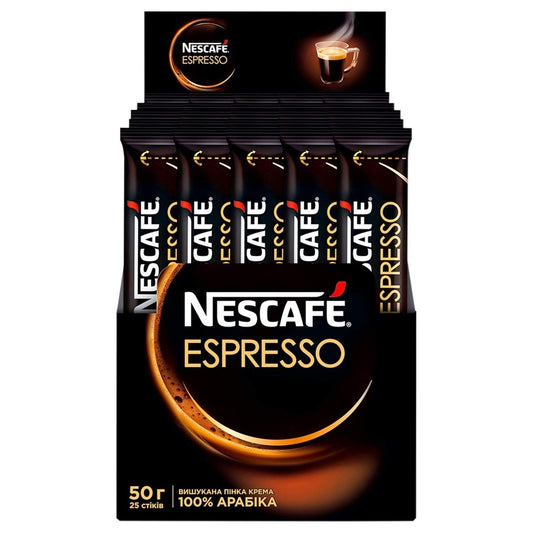 Nescafe Instant Espresso Coffee Sticks - 25 Sticks, 1.76oz