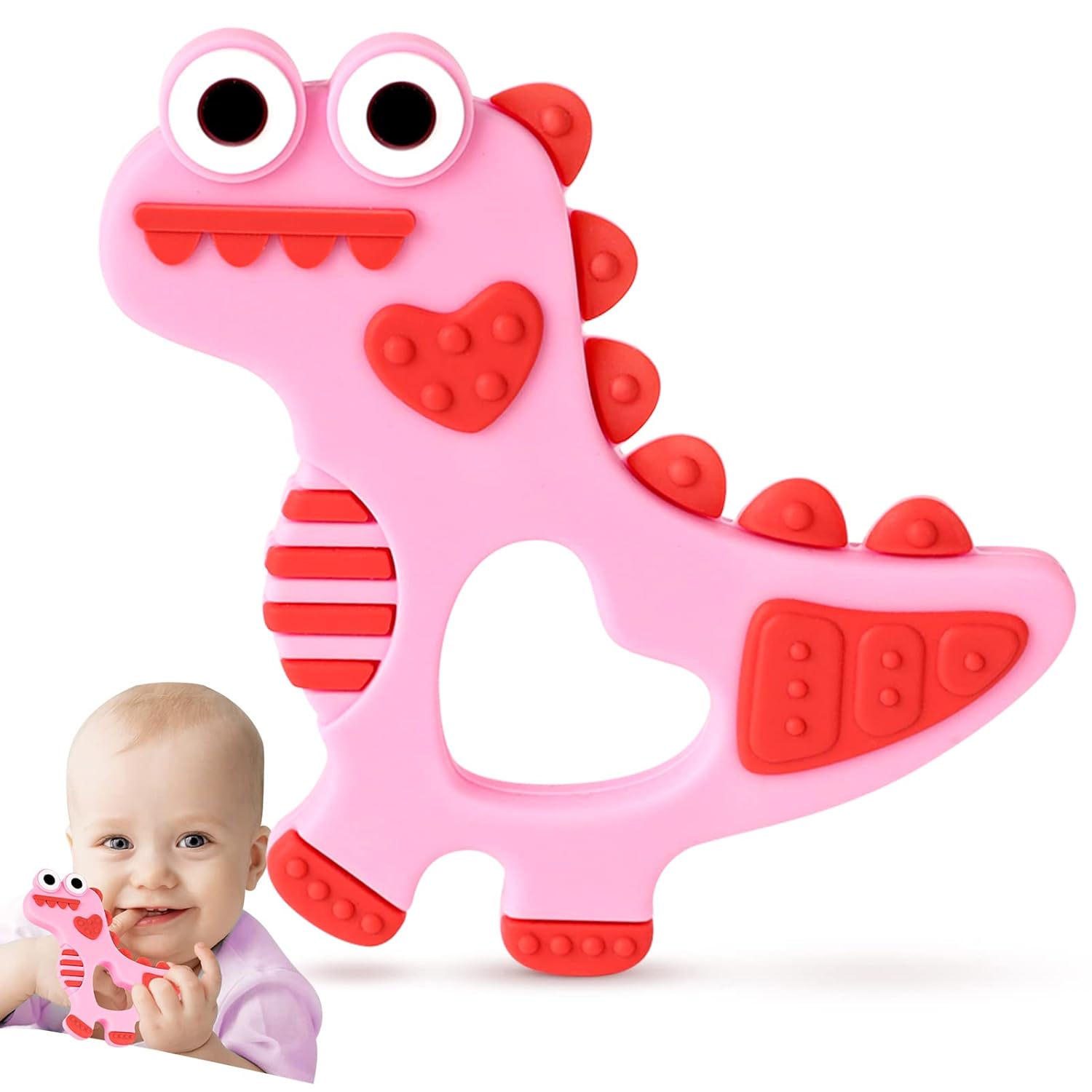 NPET Dinosaur Teether - Safe & Soothing Baby Toy