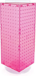 Four-Sided Revolving Pegboard Counter Display 8W x 20H - Pink