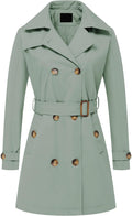 Chrisuno Women's Double Breasted Trench Coat (Style F1GT)